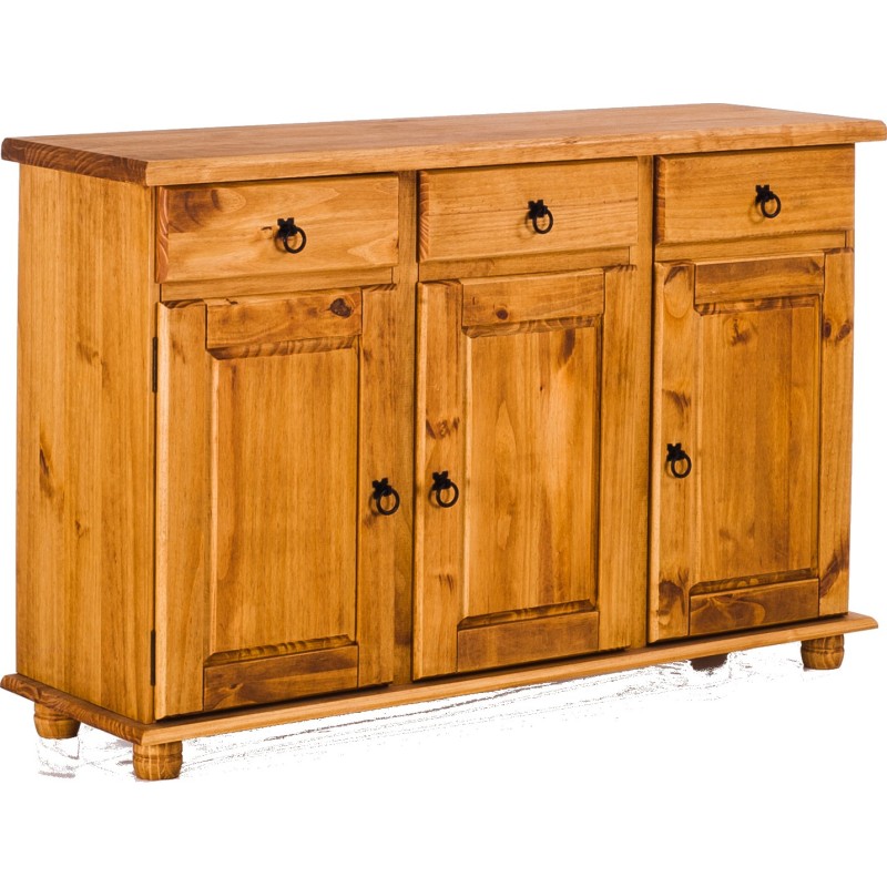 Sideboard Honig Massivholz Echtholz Pinienmöbel Wohnzimmer